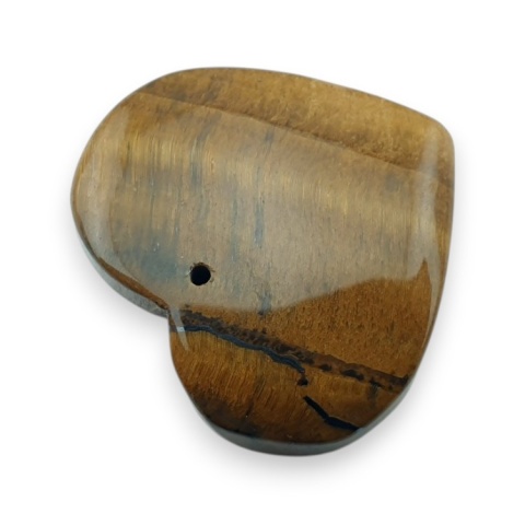 Tygrysie oko serce z dziurką 28x25 mm nr 1 Tygrysie oko serce z dziurką 28x25 mm nr 1