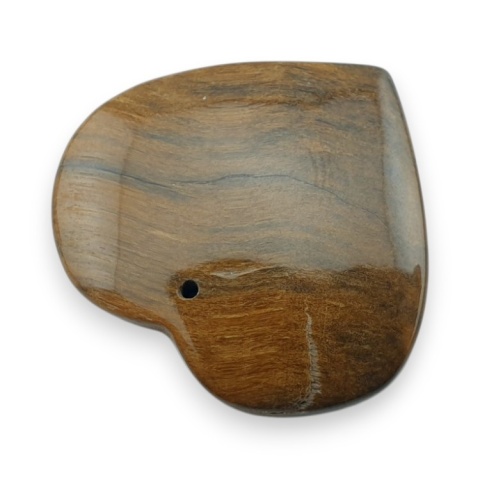 Tygrysie oko serce z dziurką 29x27 mm nr 27 Tygrysie oko serce z dziurką 29x27 mm nr 27