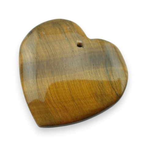 Tygrysie oko serce z dziurką 29x28 mm nr 8