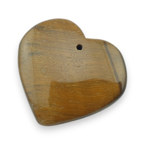 Tygrysie oko serce z dziurką 30x27 mm nr 11