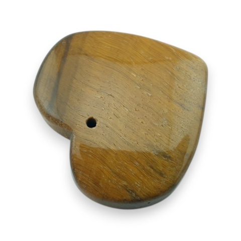 Tygrysie oko serce z dziurką 30x27 mm nr 11