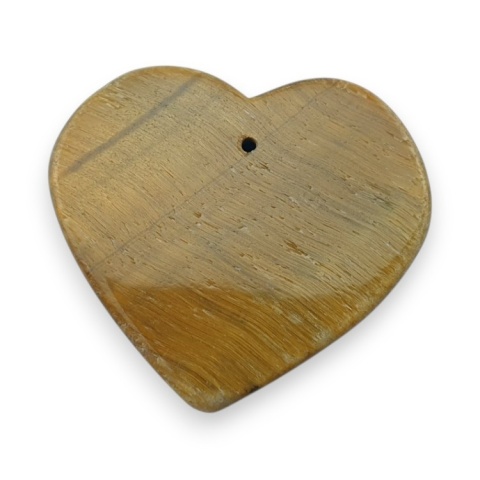 Tygrysie oko serce z dziurką 30x27 mm nr 11