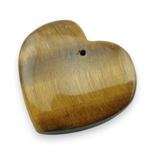 Tygrysie oko serce z dziurką 30x28 mm nr 14