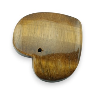 Tygrysie oko serce z dziurką 30x28 mm nr 14