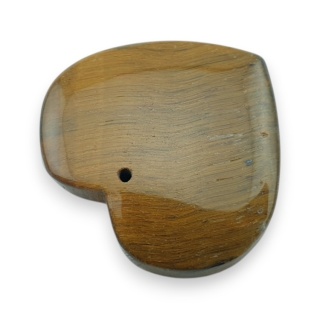 Tygrysie oko serce z dziurką 32x29 mm nr 7