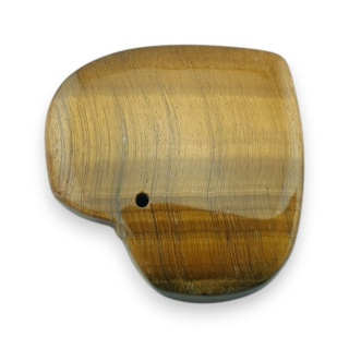 Tygrysie oko serce z dziurką 33x31 mm nr 9