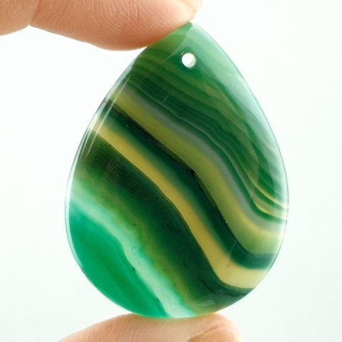 Agate cabochon with mounting hole 40x30 mm no 202 Agate cabochon with mounting hole 40x30 mm no 202
