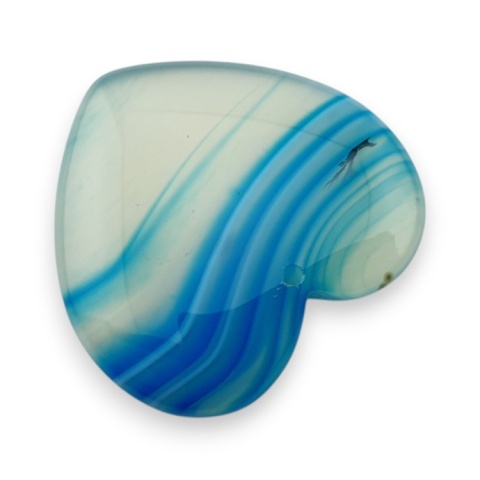 Agate cabochon with mounting hole 40x38 mm no 217