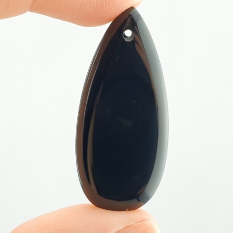 Agat kaboszon z dziurką 41x18 mm nr 167