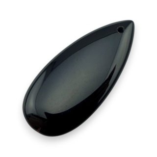 Agat kaboszon z dziurką 41x18 mm nr 167