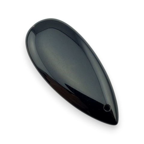 Agat kaboszon z dziurką 41x18 mm nr 167