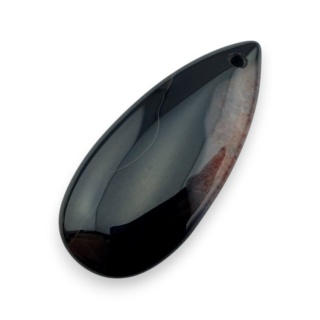 Agat kaboszon z dziurką 41x19 mm nr 165