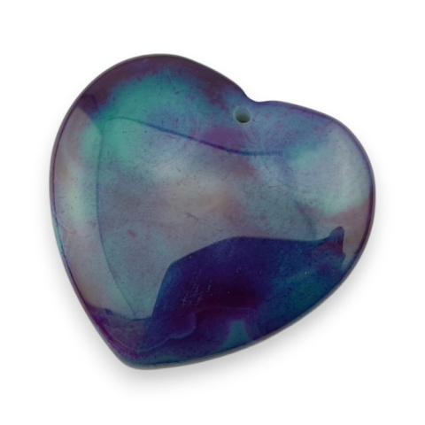 Agate cabochon with mounting hole 42x40 mm no 229