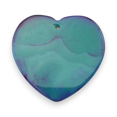 Agate cabochon with mounting hole 42x40 mm no 229