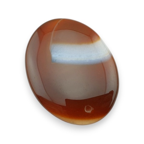 Agate cabochon with mounting hole 43x33 mm no 205 Agate cabochon with mounting hole 43x33 mm no 205