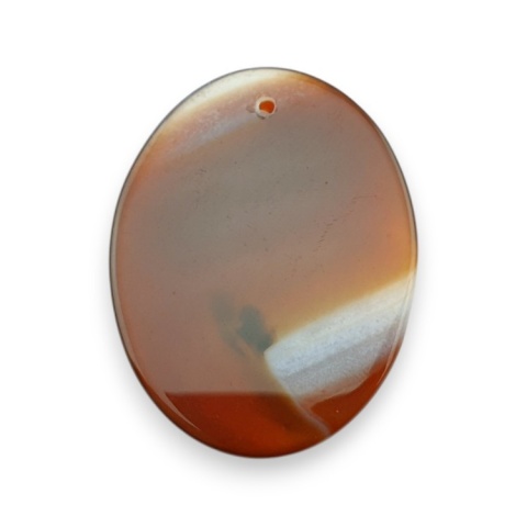 Agate cabochon with mounting hole 43x33 mm no 205 Agate cabochon with mounting hole 43x33 mm no 205