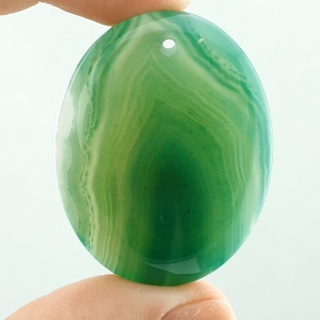 Agat kaboszon z dziurką 43x33 mm nr 220