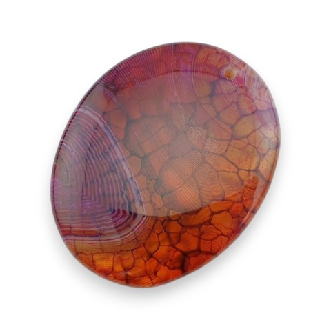 Agate cabochon with mounting hole 43x34 mm no 240