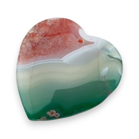 Agat kaboszon z dziurką 43x42 mm nr 232 Agat kaboszon z dziurką 43x42 mm nr 232