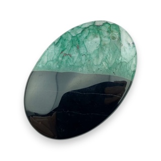 Agat kaboszon z dziurką 44x30 mm nr 253