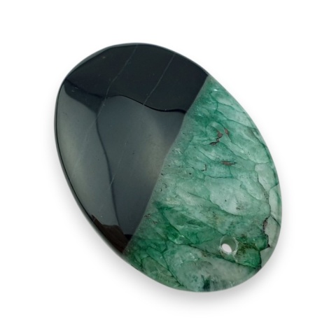 Agate cabochon with mounting hole 44x30 mm no 253 Agate cabochon with mounting hole 44x30 mm no 253