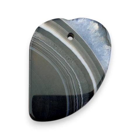 Agat kaboszon z dziurką 44x31 mm nr 258 Agat kaboszon z dziurką 44x31 mm nr 258