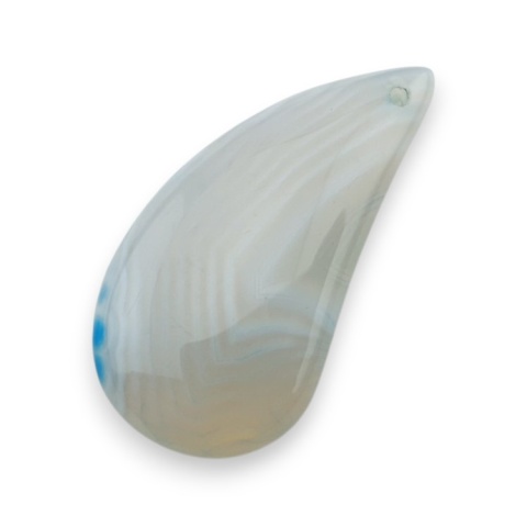 Agate cabochon with mounting hole 45x22 mm no 195 Agate cabochon with mounting hole 45x22 mm no 195