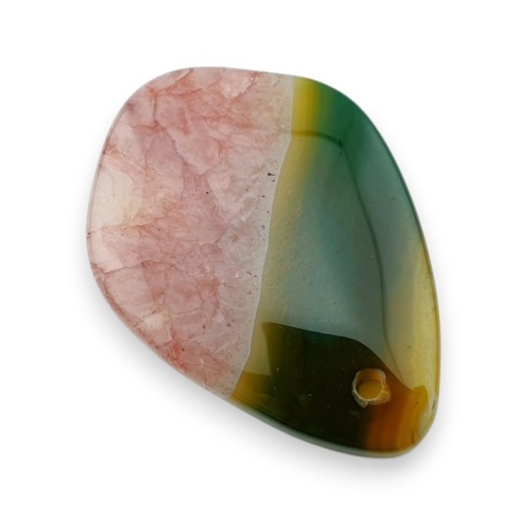 Agat kaboszon z dziurką 45x31 mm nr 242 Agat kaboszon z dziurką 45x31 mm nr 242
