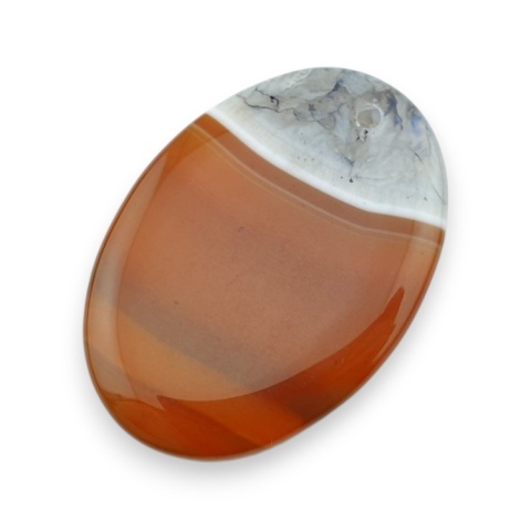 Agat kaboszon z dziurką 45x31 mm nr 255 Agat kaboszon z dziurką 45x31 mm nr 255