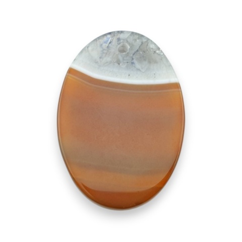 Agat kaboszon z dziurką 45x31 mm nr 255 Agat kaboszon z dziurką 45x31 mm nr 255