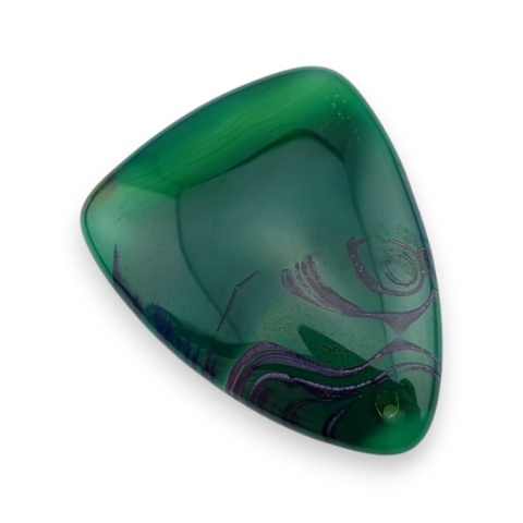 Agat kaboszon z dziurką 45x36 mm nr 248 Agat kaboszon z dziurką 45x36 mm nr 248