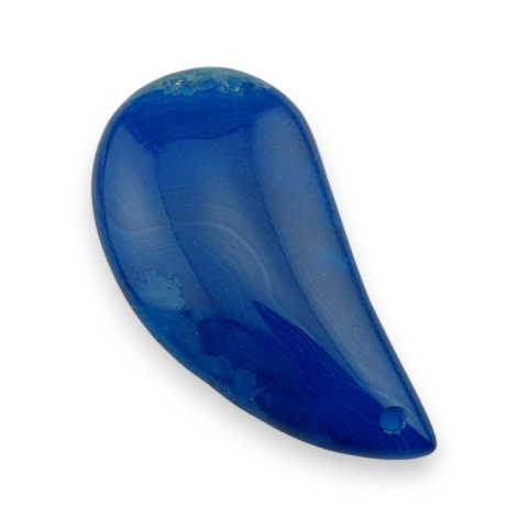 Agate cabochon with mounting hole 46x24 mm no 176