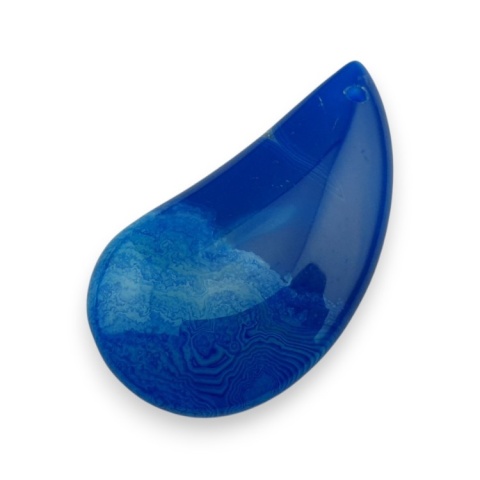 Agate cabochon with mounting hole 46x25 mm no 177 Agate cabochon with mounting hole 46x25 mm no 177