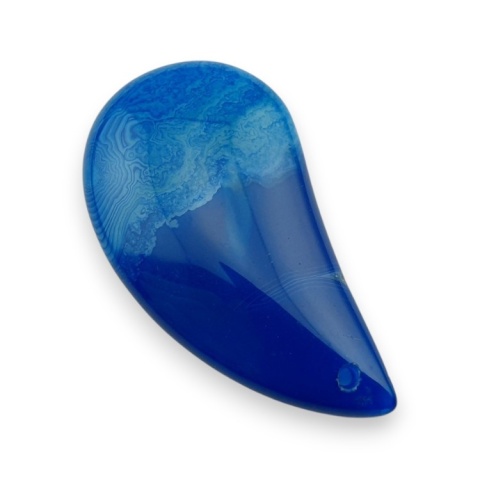Agate cabochon with mounting hole 46x25 mm no 177 Agate cabochon with mounting hole 46x25 mm no 177