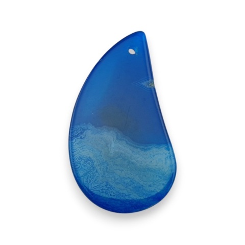 Agate cabochon with mounting hole 46x25 mm no 177 Agate cabochon with mounting hole 46x25 mm no 177
