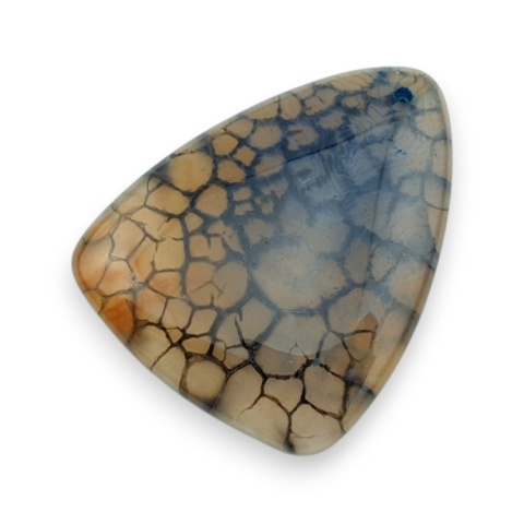 Agate cabochon with mounting hole 46x36 mm no 259