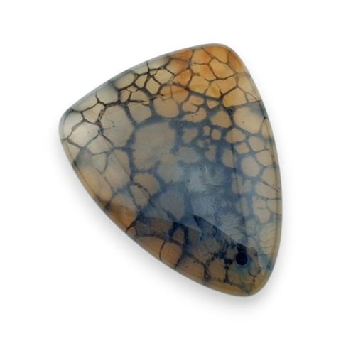 Agate cabochon with mounting hole 46x36 mm no 259