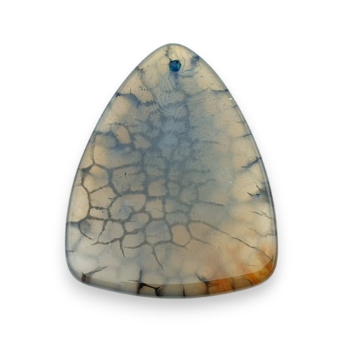 Agate cabochon with mounting hole 46x36 mm no 259