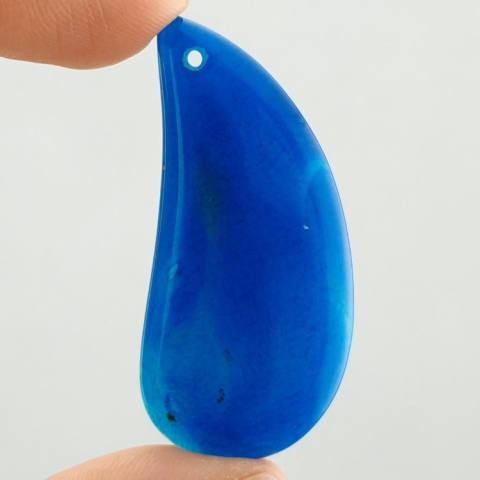 Agat kaboszon z dziurką 47x22 mm nr 172