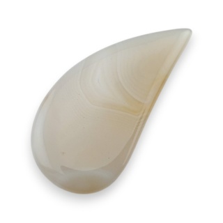 Agate cabochon with mounting hole 47x23 mm no 191