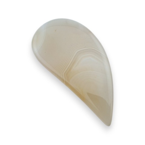 Agate cabochon with mounting hole 47x23 mm no 191 Agate cabochon with mounting hole 47x23 mm no 191