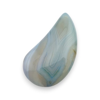 Agate cabochon with mounting hole 47x25 mm no 192