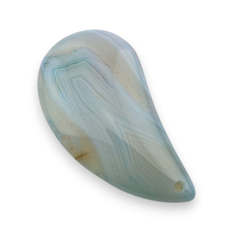 Agate cabochon with mounting hole 47x25 mm no 192 Agate cabochon with mounting hole 47x25 mm no 192