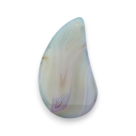 Agate cabochon with mounting hole 47x25 mm no 192 Agate cabochon with mounting hole 47x25 mm no 192