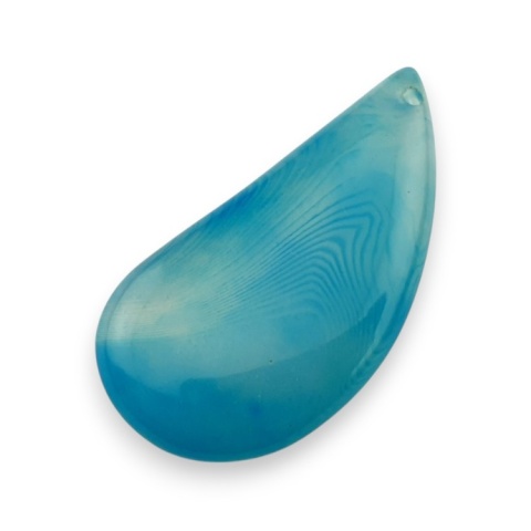 Agate cabochon with mounting hole 48x24 mm no 169