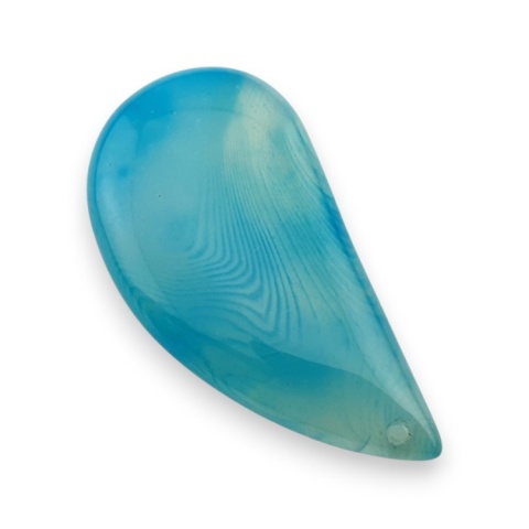Agate cabochon with mounting hole 48x24 mm no 169