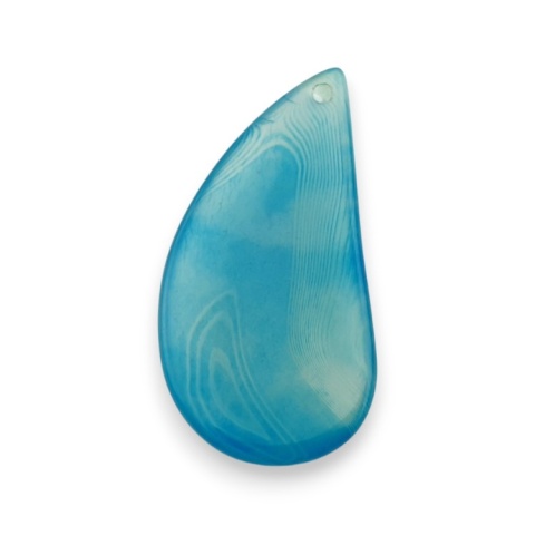 Agate cabochon with mounting hole 48x24 mm no 169