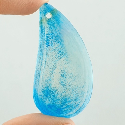 Agate cabochon with mounting hole 48x24 mm no 170
