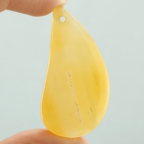 Agate cabochon with mounting hole 48x24 mm no 179
