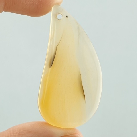 Agate cabochon with mounting hole 48x24 mm no 187 Agate cabochon with mounting hole 48x24 mm no 187